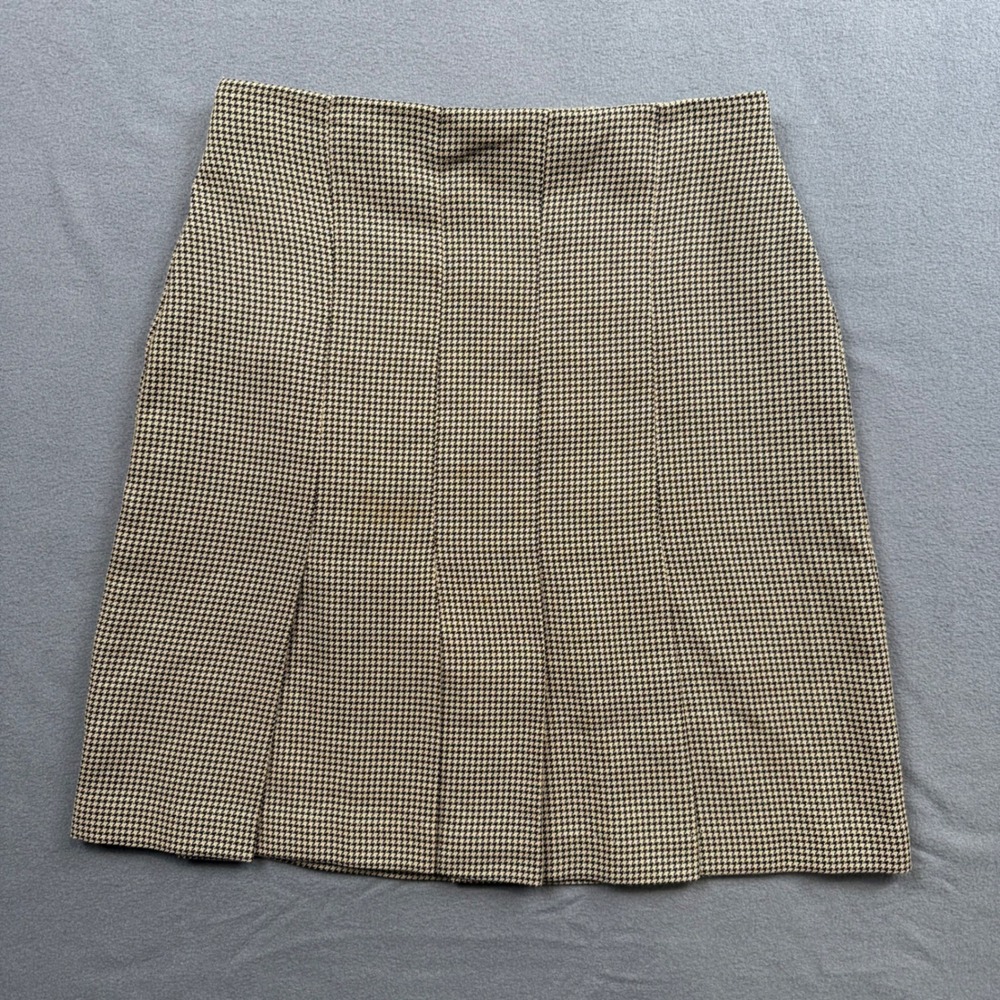 Vintage Moda International Houndstooth Mini Skirt 80s/90s Rayon Blend Size 4